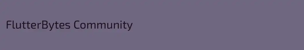 FlutterBytes Community